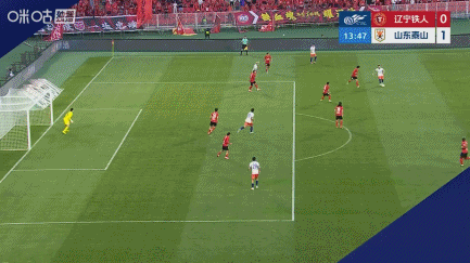 泽卡半场双响 山东客场2-0领先辽宁铁人