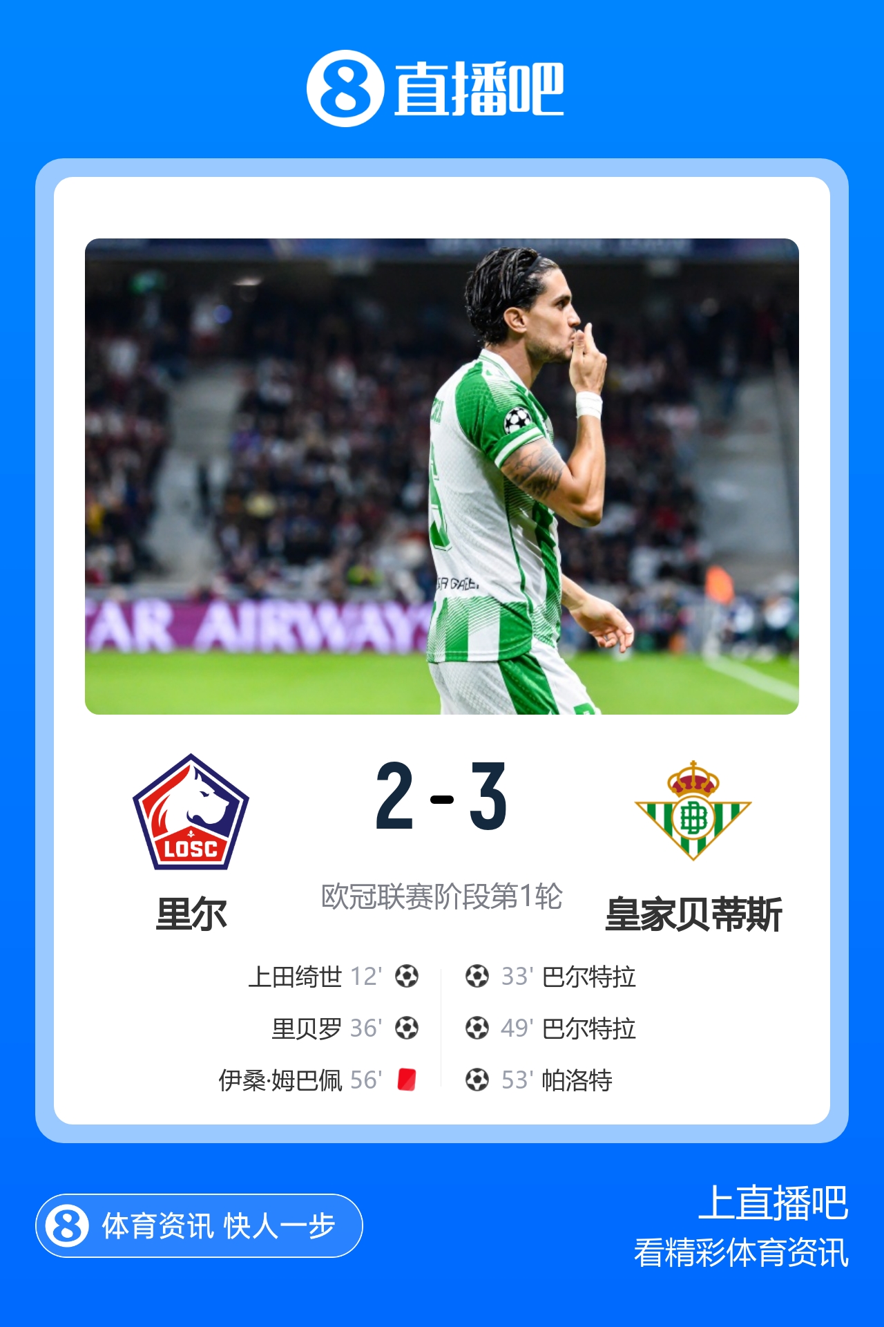 早报：欧冠回归！皇马、曼城、多特、维拉取开门红
