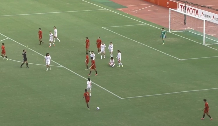 90分钟-中国女足0-0越南女足进加时 中国女足场面压制破门乏术
